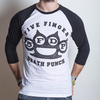 Five Finger Death Punch - Knuckles / Baseball Shirt Five Finger Death Punch - Knuckles / Baseball Shirt